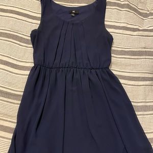 Navy chiffon dress